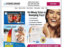 Tablet Screenshot of powerswabs.com